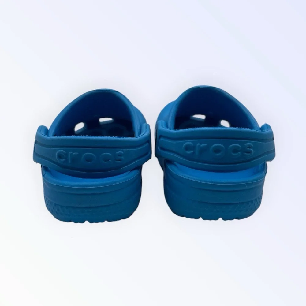 Crocs Classic Clogs Kids C4 Blue Slip-On Closed Toe Comfort Breathable Casual